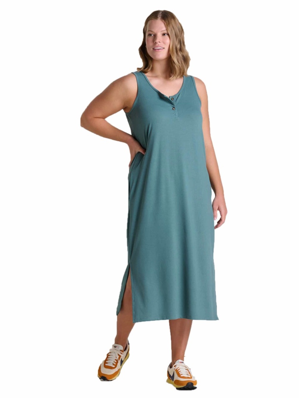 TOAD & CO PIRU HENLEY MIDI TANK DRESS NWT